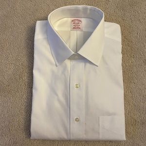 Brooks Brothers white button down dress shirt
